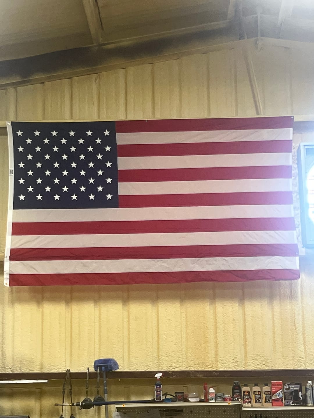 Customer photo review of 6' x 10' American Flag