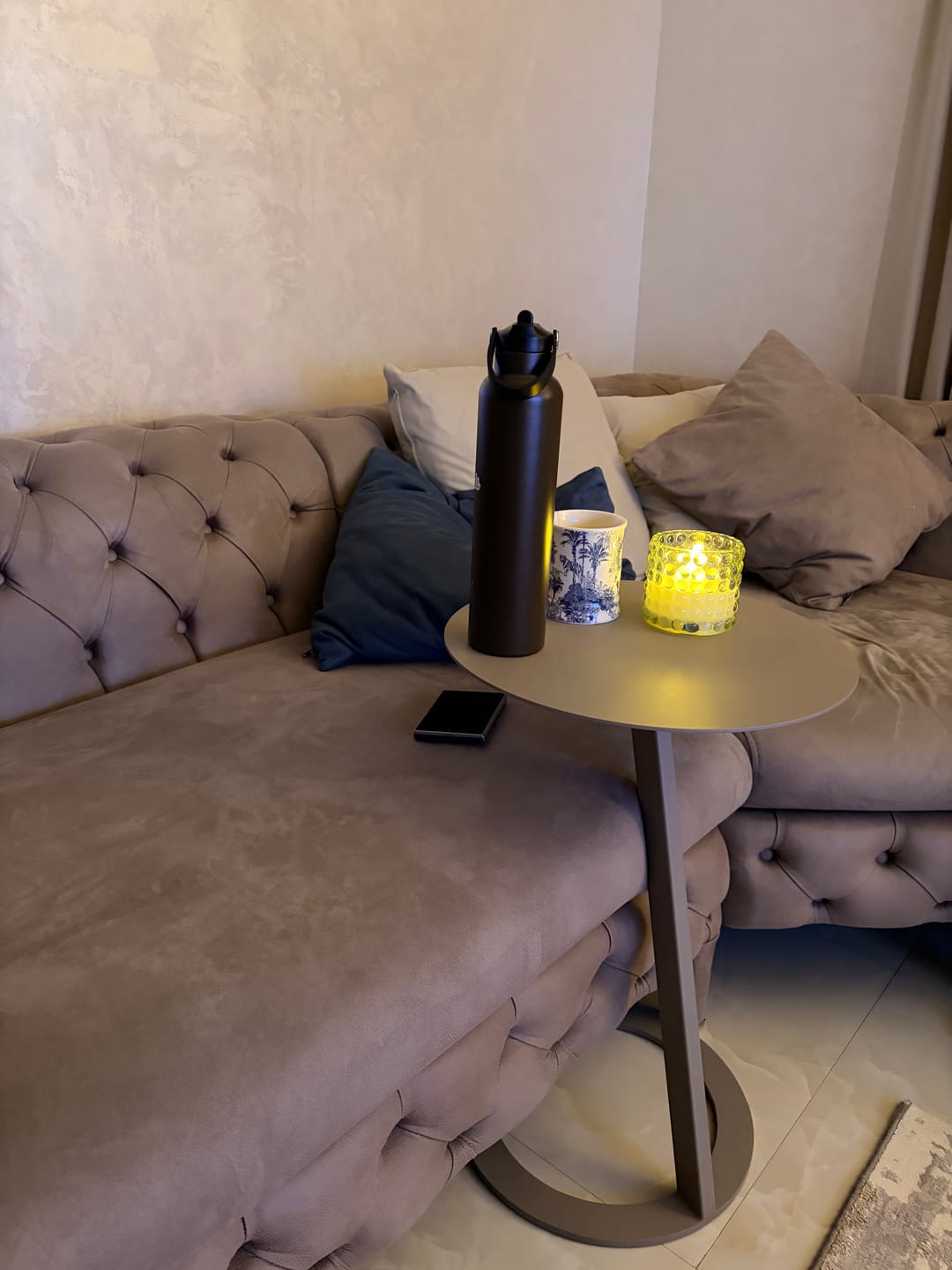 Customer photo review of Metal Side Table T-75