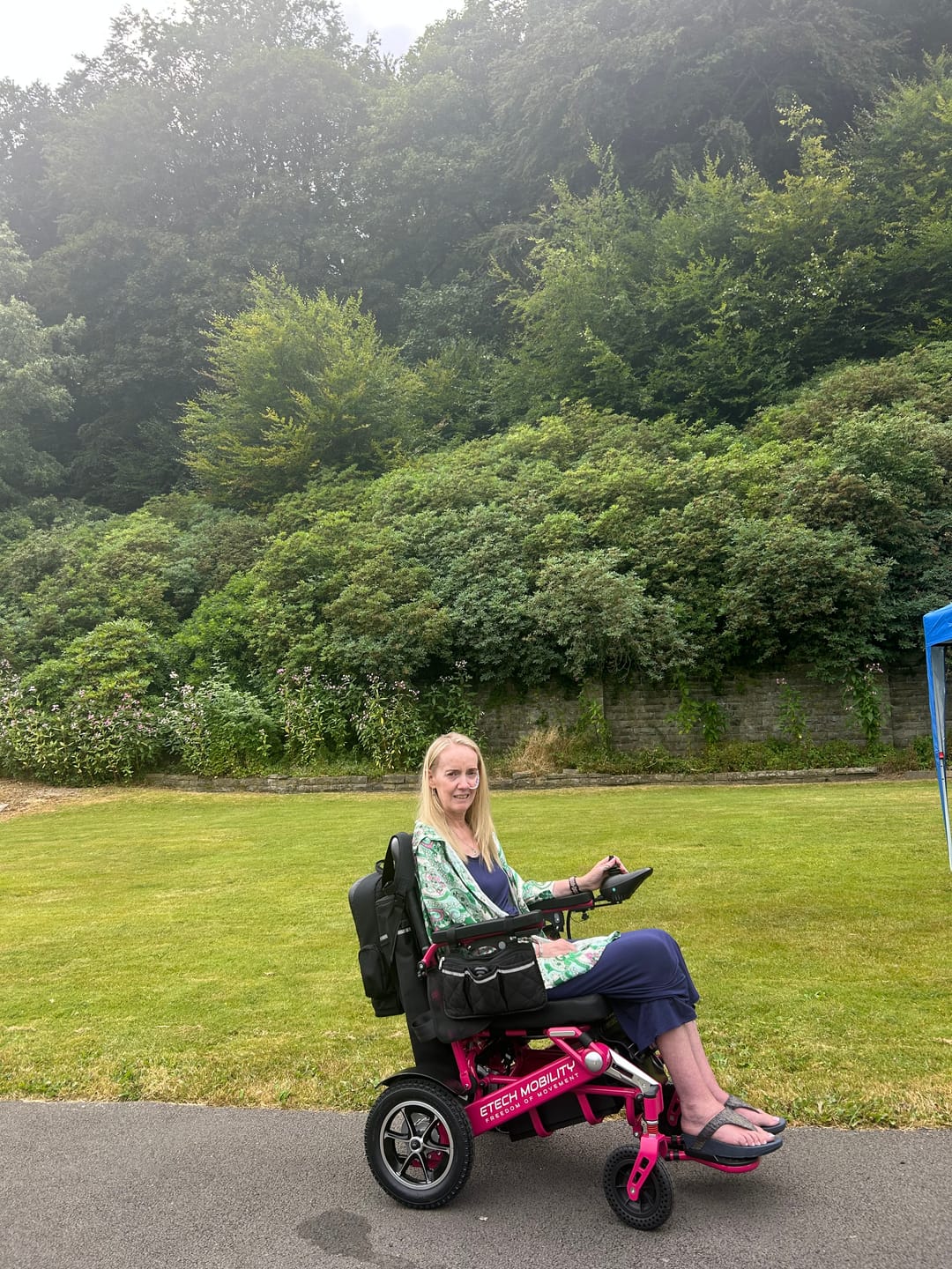 Customer photo review of Limited Edition Pink Lightweight Electric Wheelchair | Freedom Pro ST