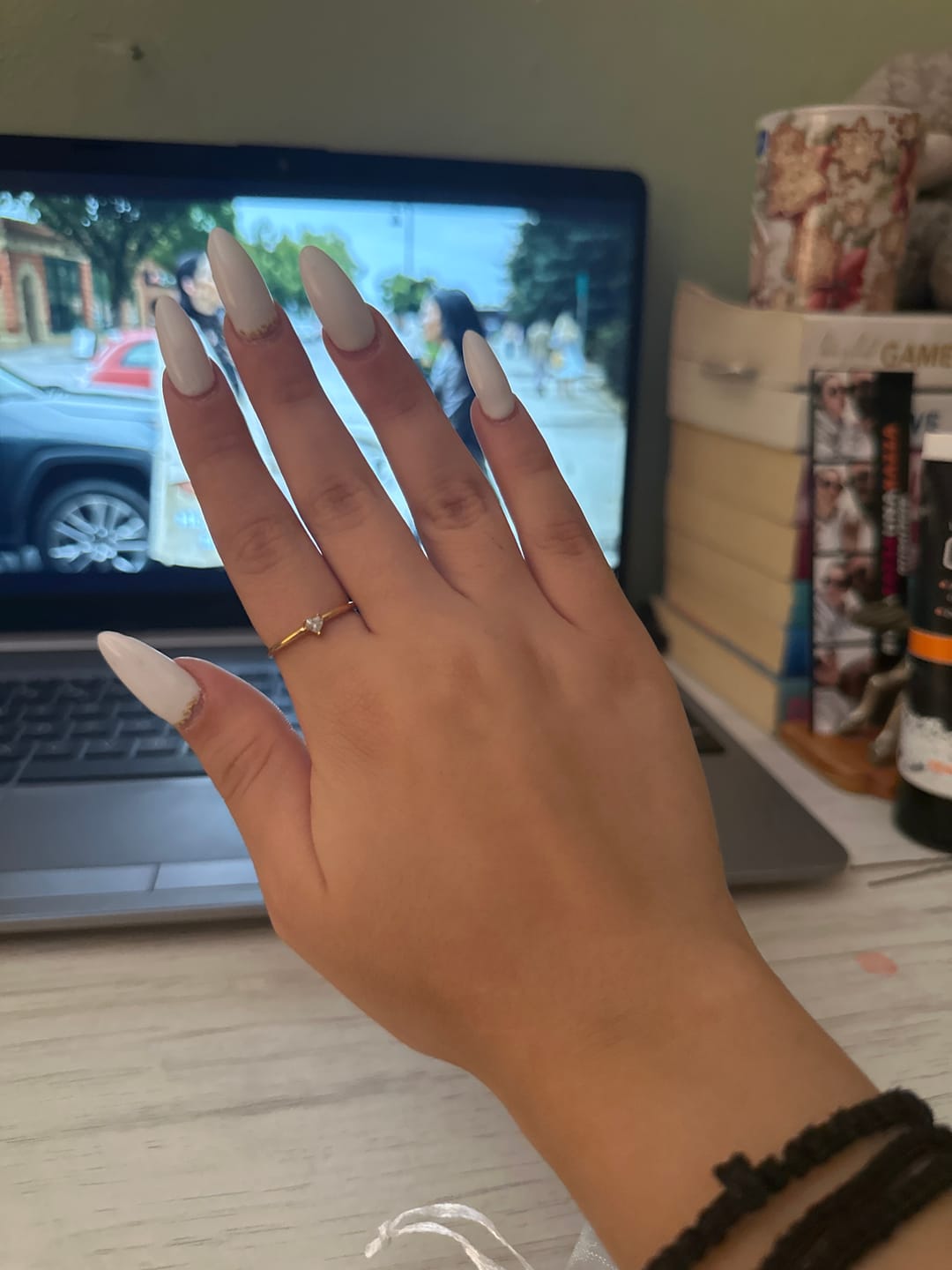 Customer photo review of 'Small Love' Crystal Heart Ring
