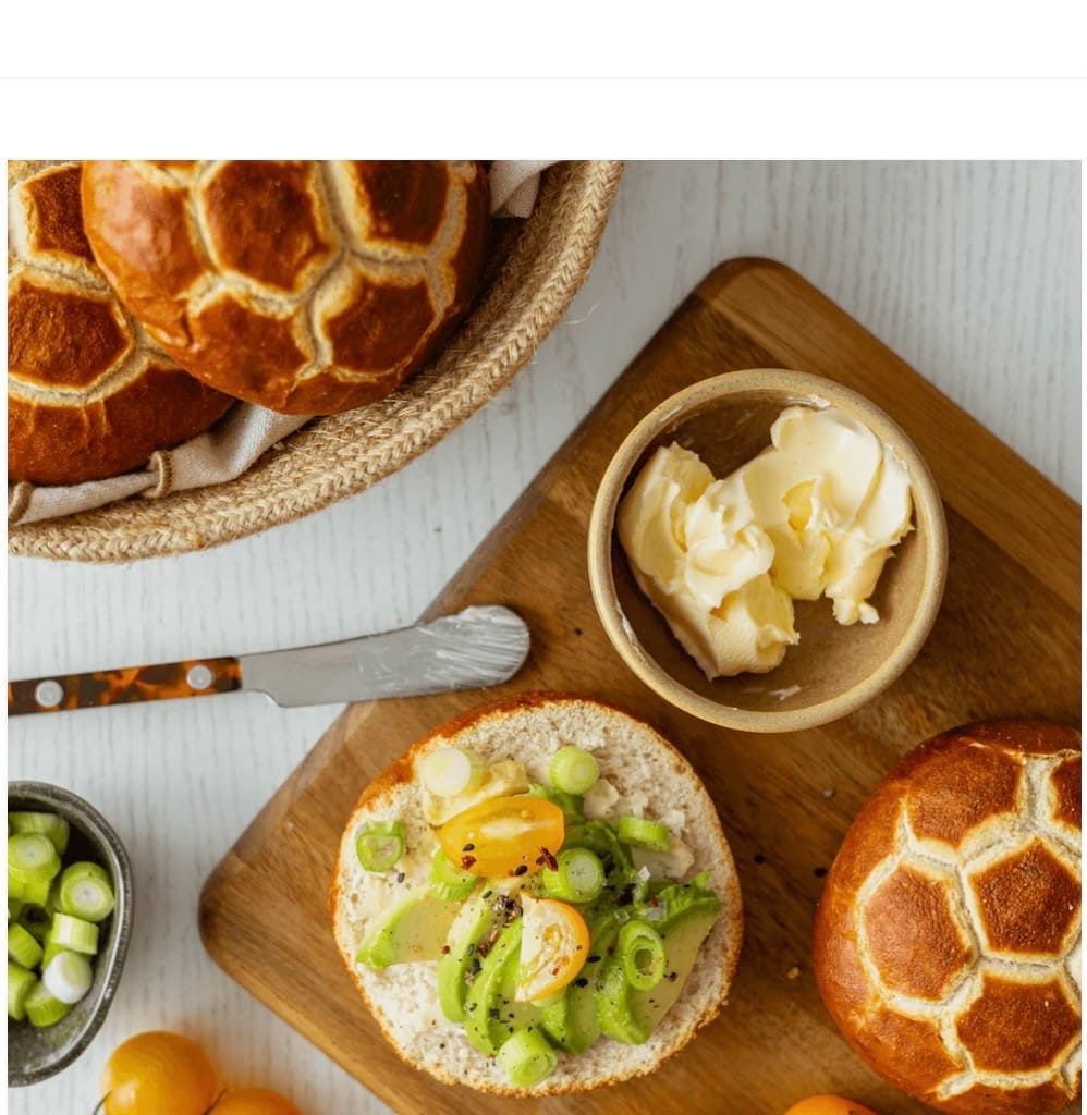 Customer photo review of Pretzel Sandwich Rolls (5 pack)
