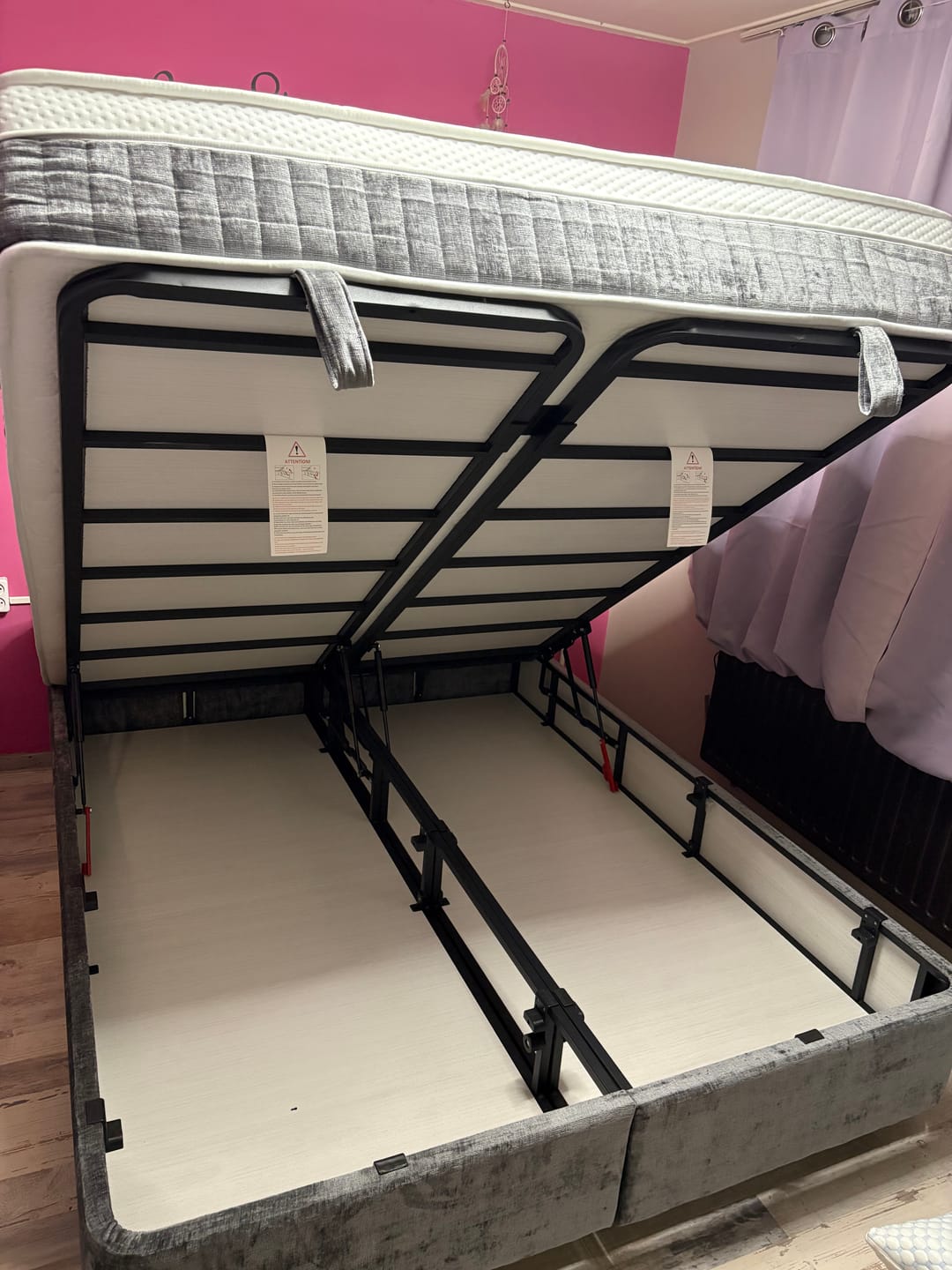 Customer photo review of Boxspring met opbergruimte Sierra