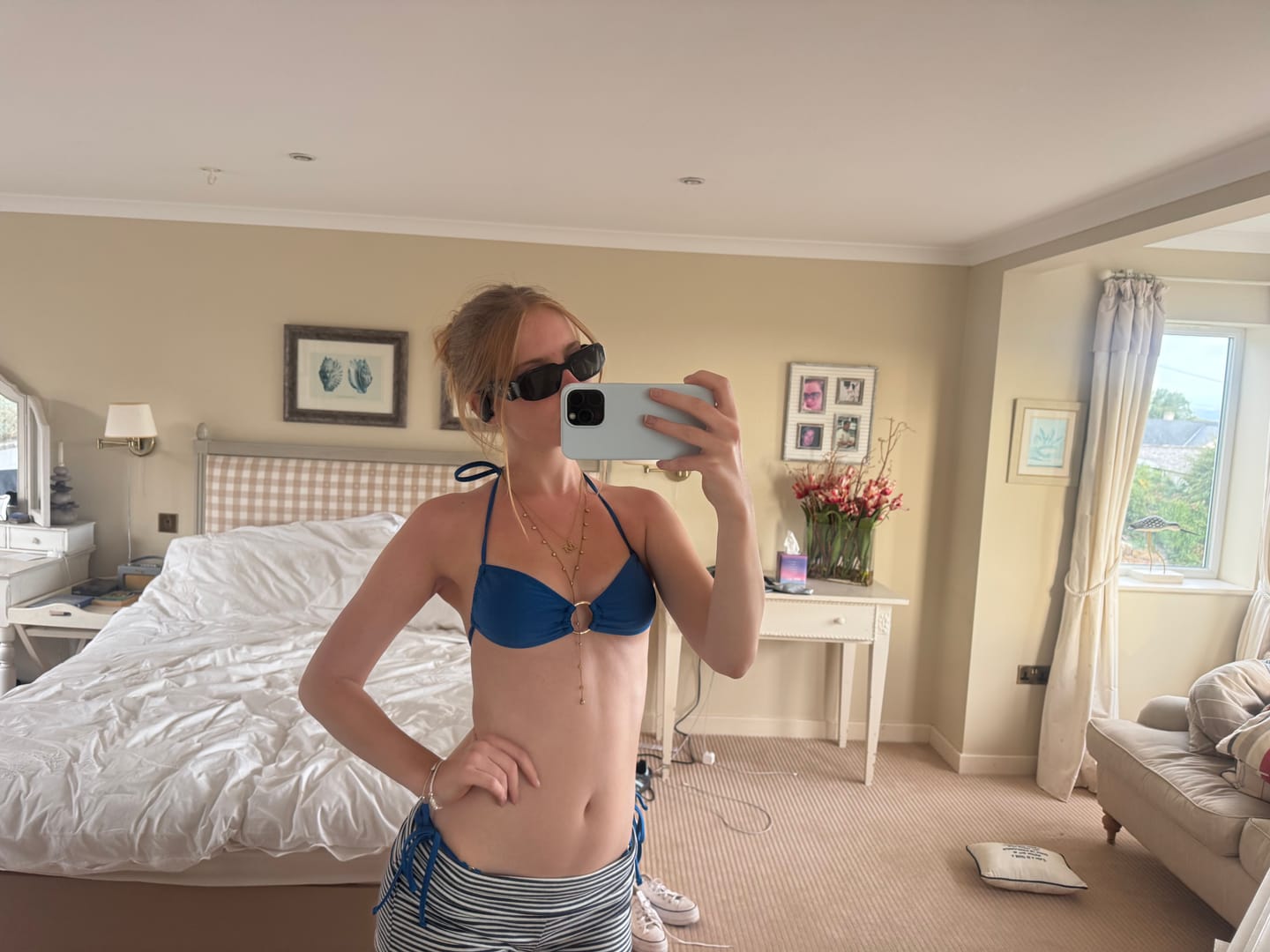 Customer photo review of Kala Top - Ocean Blue Shine