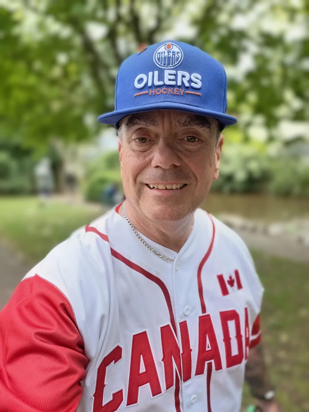 Customer photo review of Canada Heritage Custom Baseball Jersey