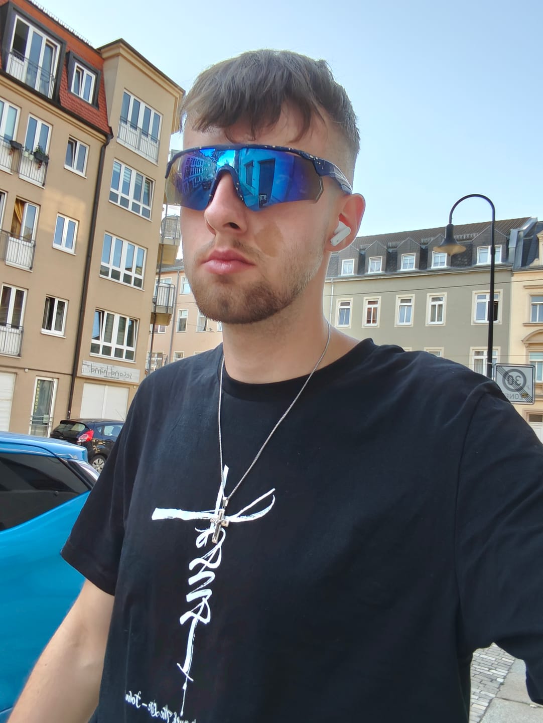 Customer photo review of Jesus Cross Shirt Frontprint