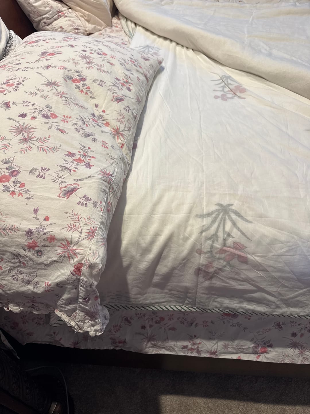 Customer photo review of Lily Organic Muslin Blanket — Hand Block Printed