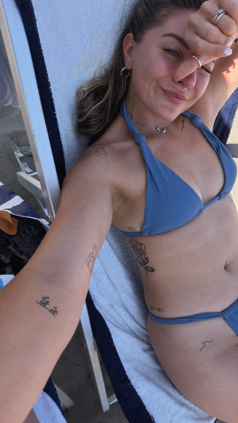 Customer photo review of Palma Bottom - Dusty Blue