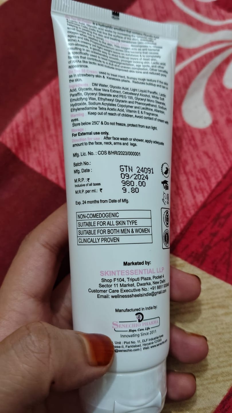 Customer photo review of Go Tan 20 Cream