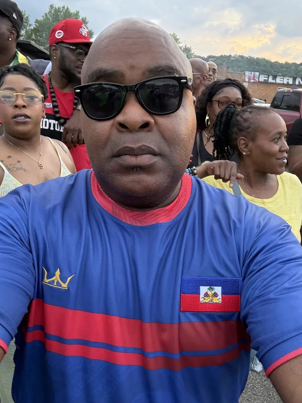 Customer photo review of Haiti Custom Heritage Football Jersey