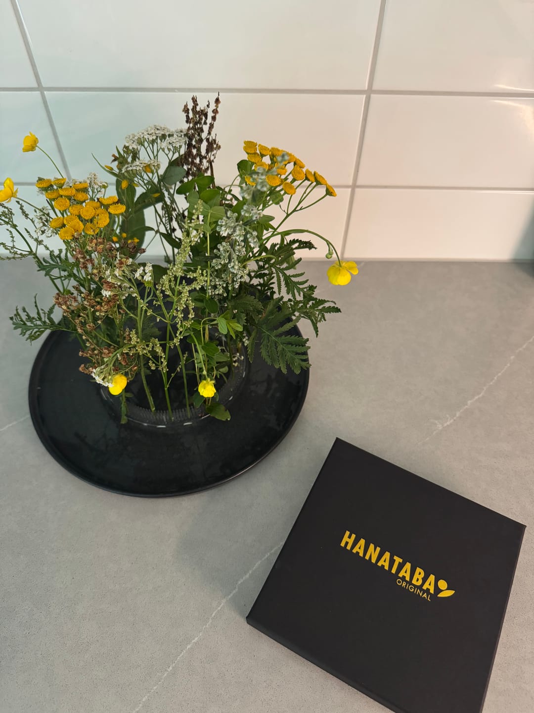 Customer photo review of Kenzan Ring 150 mm Acrylic Flower Frog