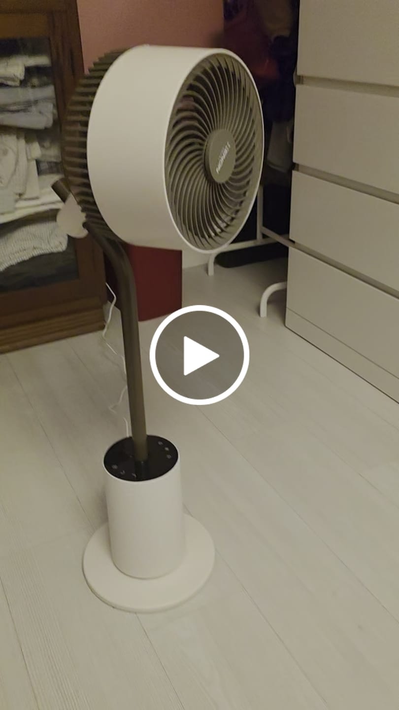 Customer video review of Ayaklı Vantilatör Air Luxe | Akıllı, 120° 3D Salınım, Sıcaklık Sensörlü, 12s Zamanlayıcı (X7433)