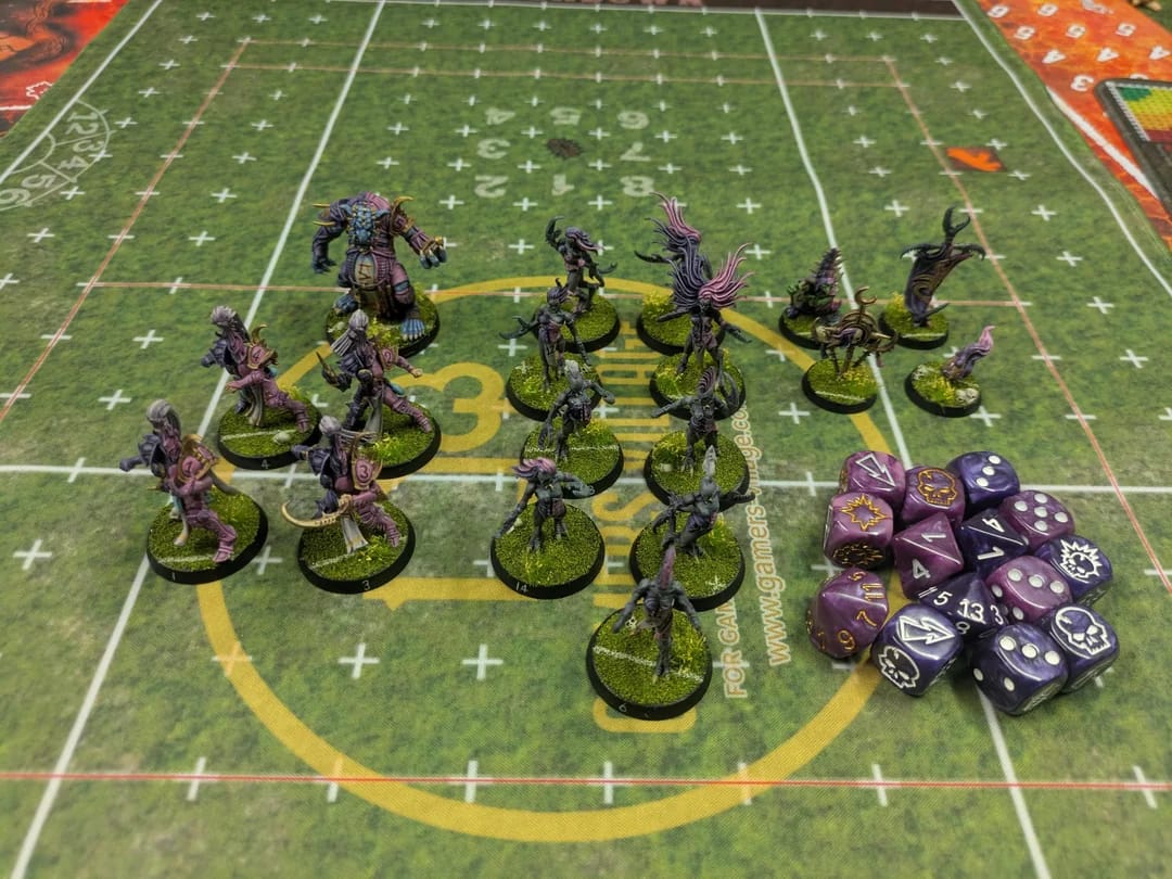 Customer photo review of Velvet Temptation Fantasy Football Dice Set
