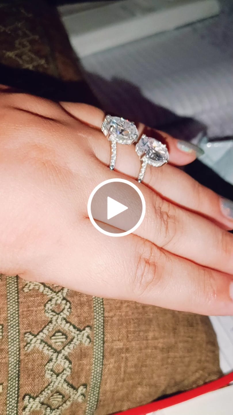 Customer video review of 5.5Ct Isabella Oval Solitaire Silver Ring