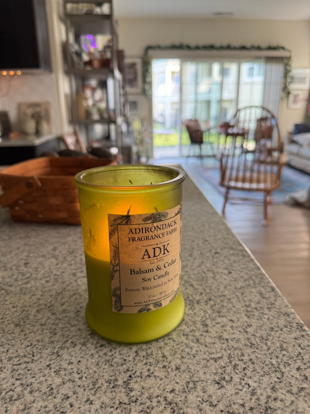 Customer photo review of Balsam & Cedar Candle