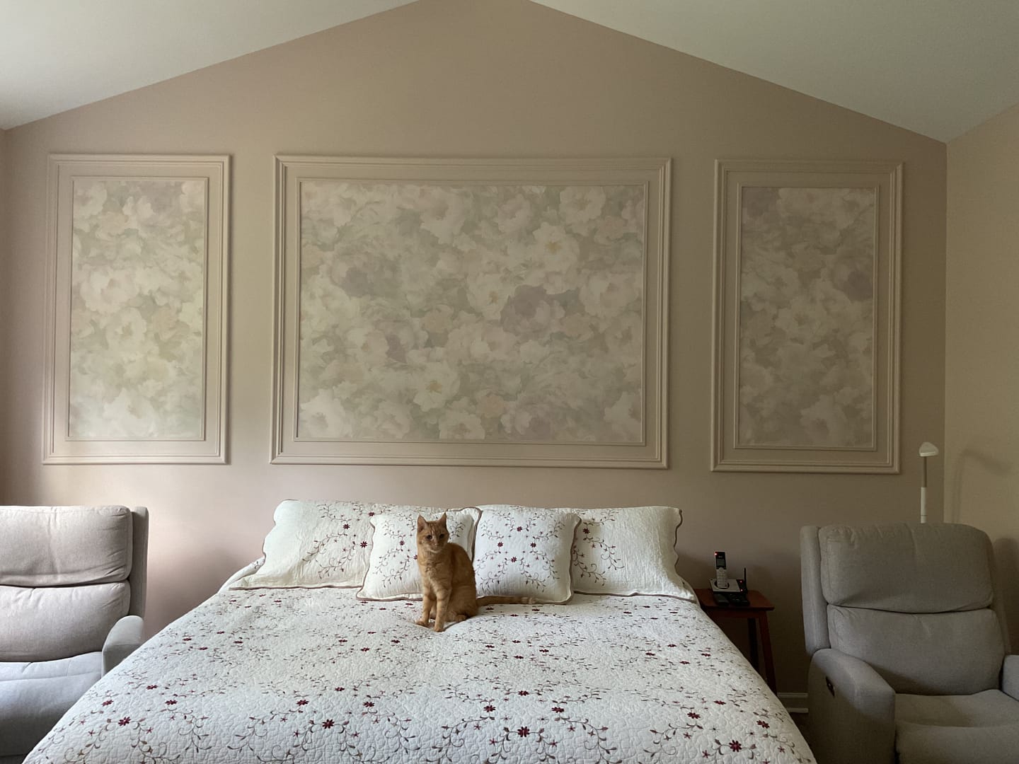 Customer photo review of Evie - Pastel Rose Wallpaper Mural