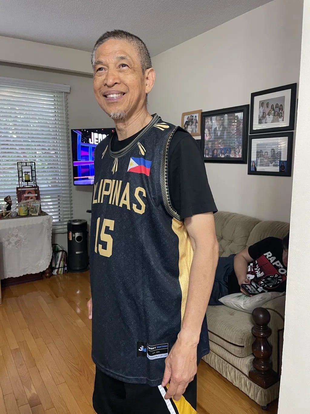 Customer photo review of Philippines 'Luzviminda' Custom Basketball Jersey