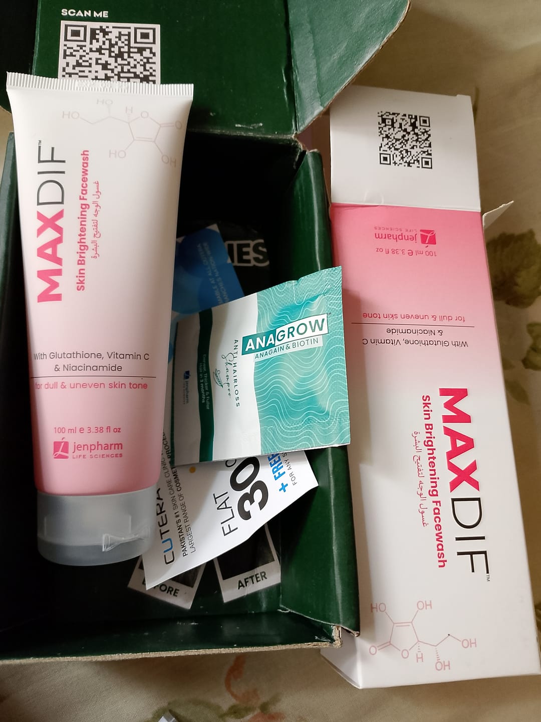 Customer photo review of Maxdif Facewash