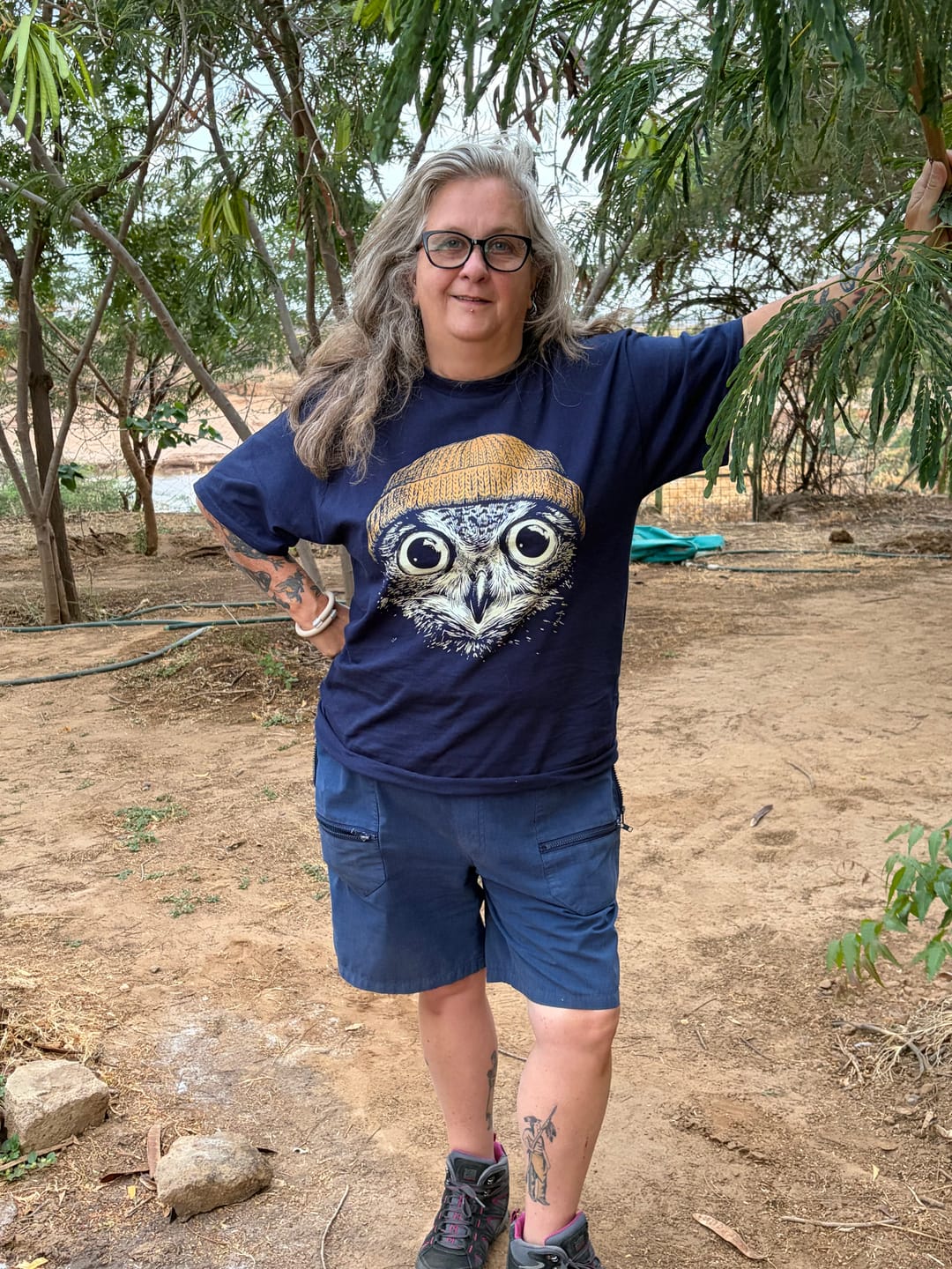 Customer photo review of Beanie Owl 6 T-Shirt