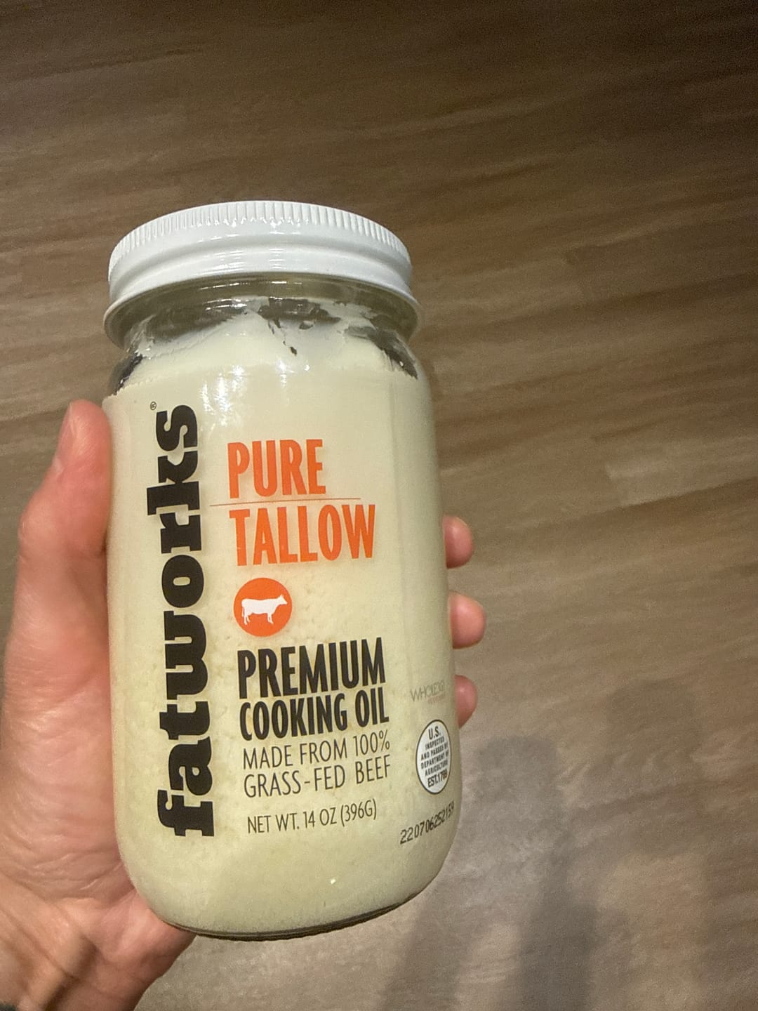Customer photo review of Grass Fed Beef Tallow (14 oz)