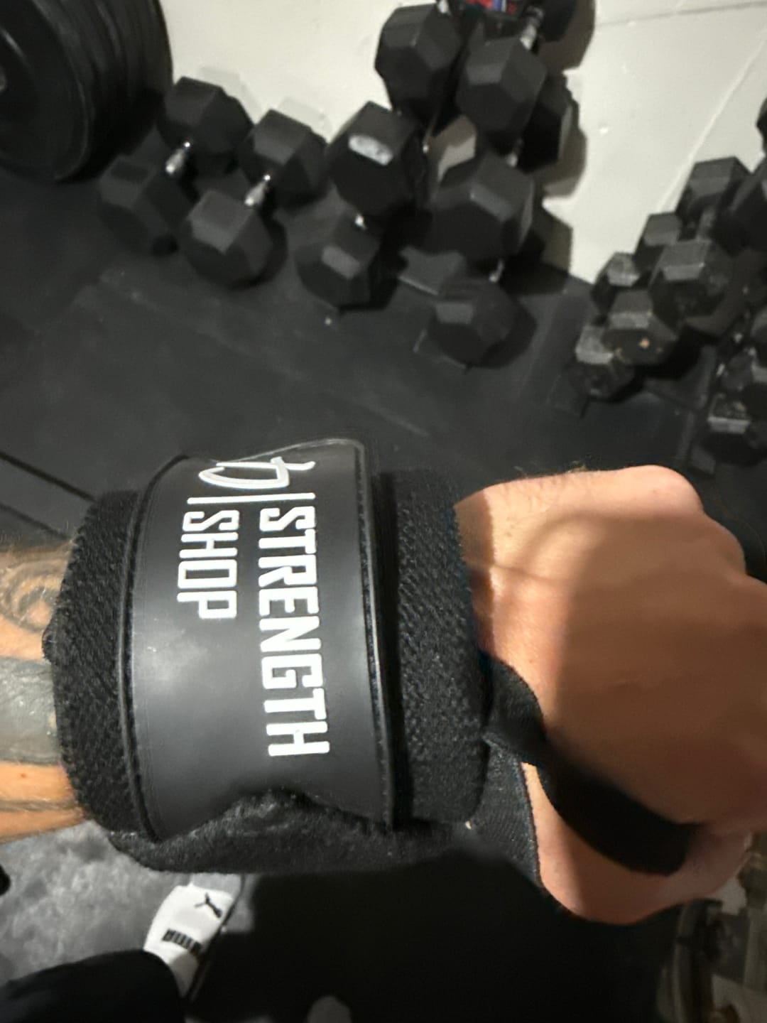 Customer photo review of Medium Wrist Wraps - Black