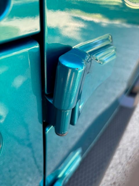 Customer photo review of COVER'D UP Door Hinge Covers (2/4 DOORS)