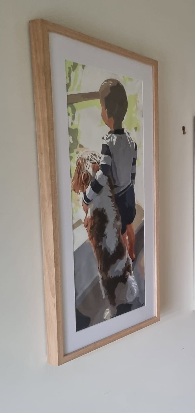 Customer photo review of Custom Paint By Numbers