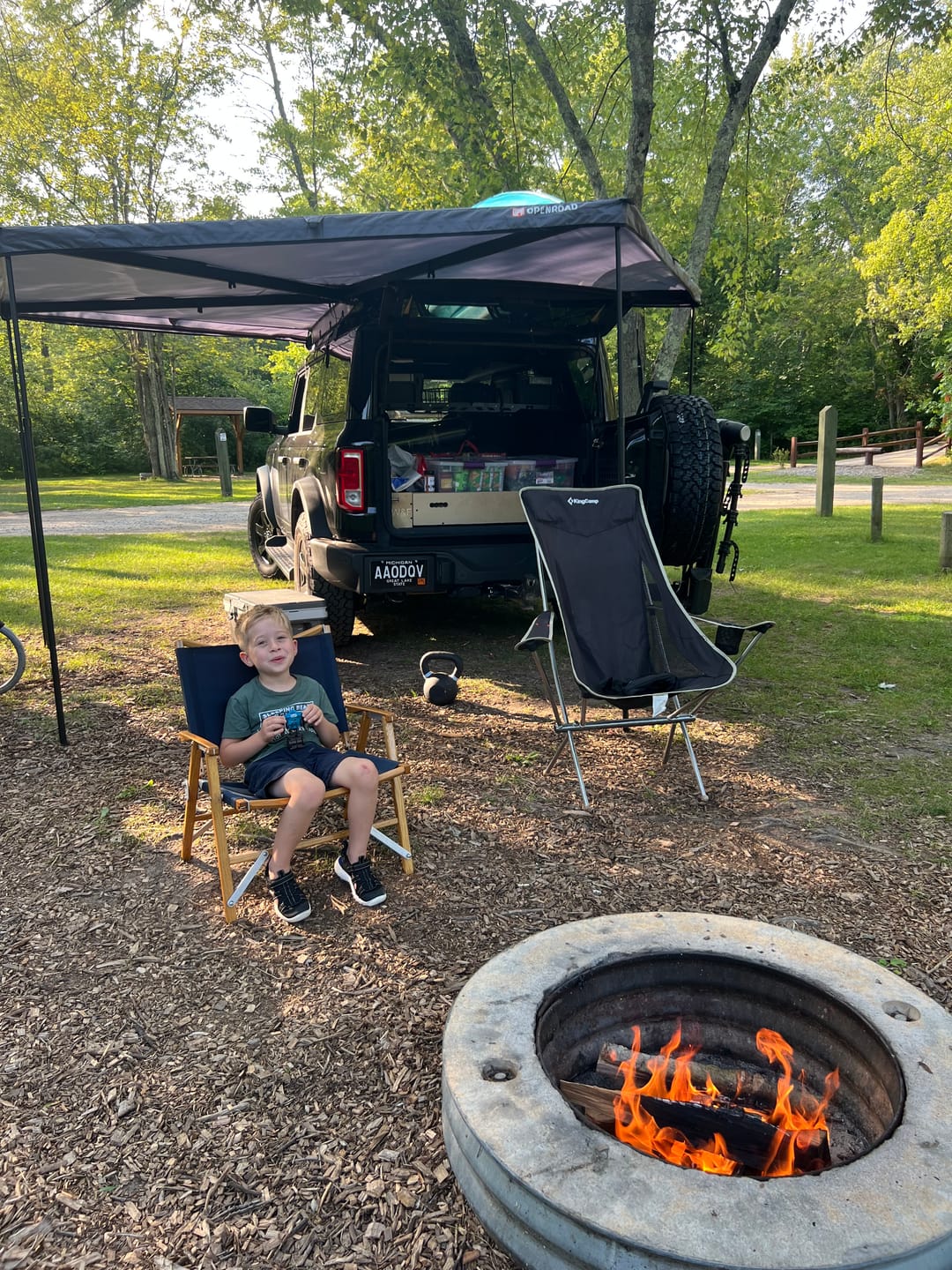 Customer photo review of OPENROAD 270 Free Standing Awning for Camping-Trail Series