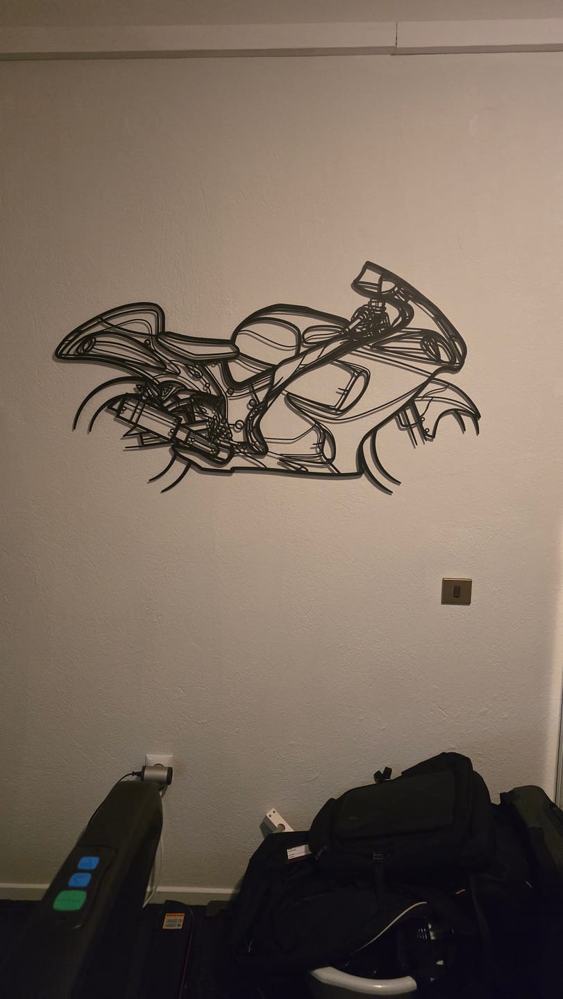 Customer photo review of P Generation 2 Silhouette Metal Wall Art