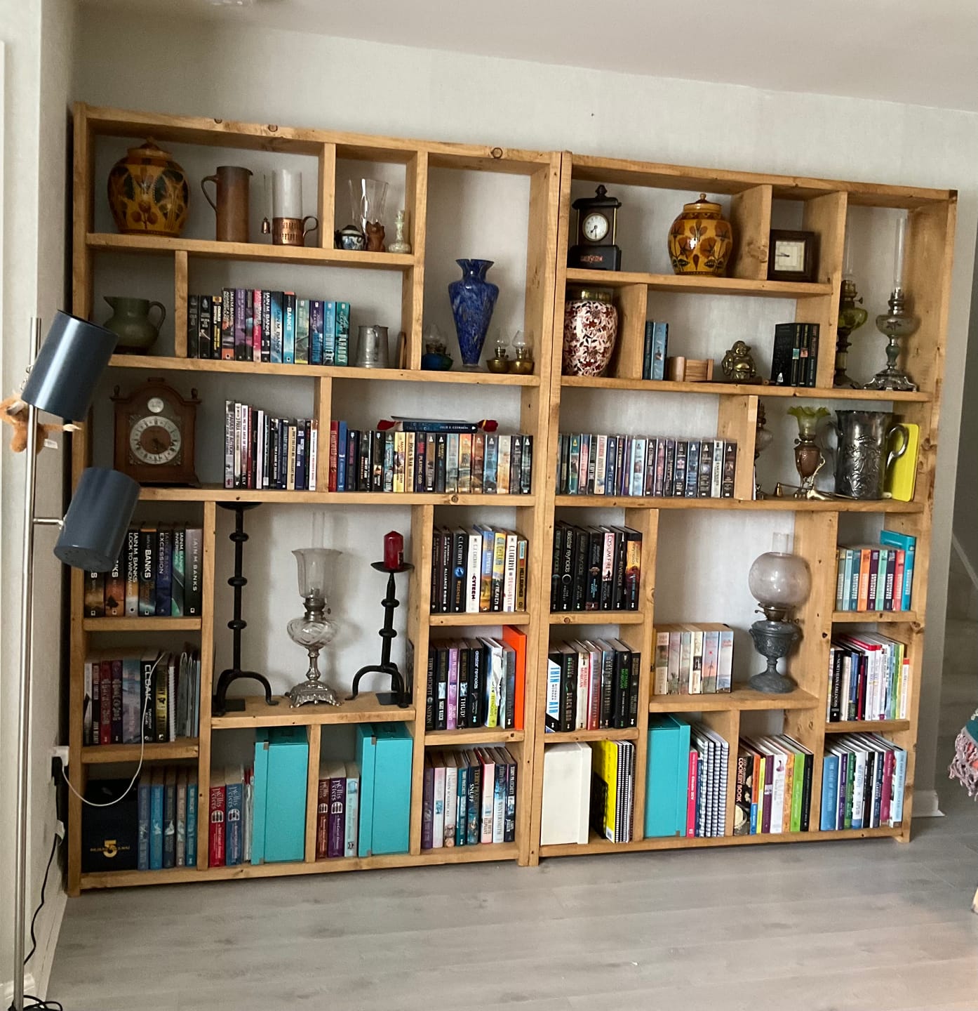 Customer photo review of Reclaimed Wood Bookcase - Rustic Shelving Unit | Handmade Bookshelf | Storage Solution - OG