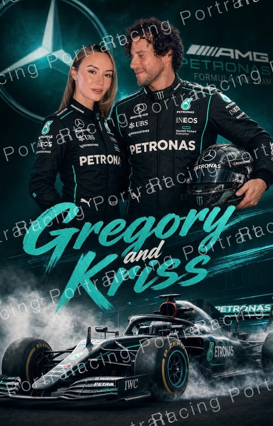 Customer photo review of Custom F1 Racing Portrait