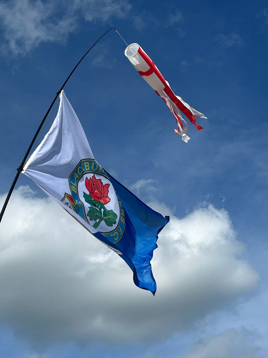 Customer photo review of Blackburn Rovers Football Club Flag