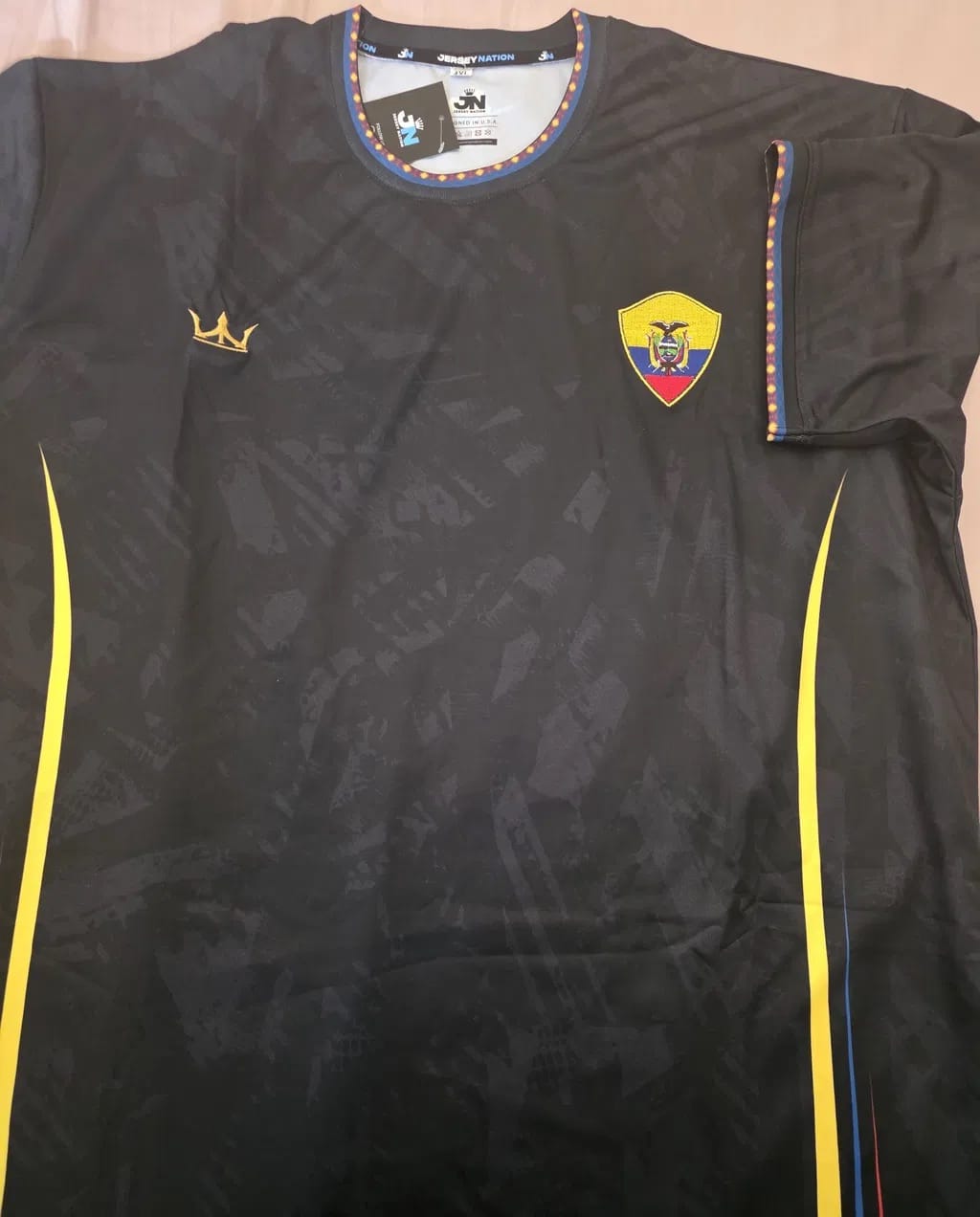 Customer photo review of Ecuador Heritage Custom Football Jersey