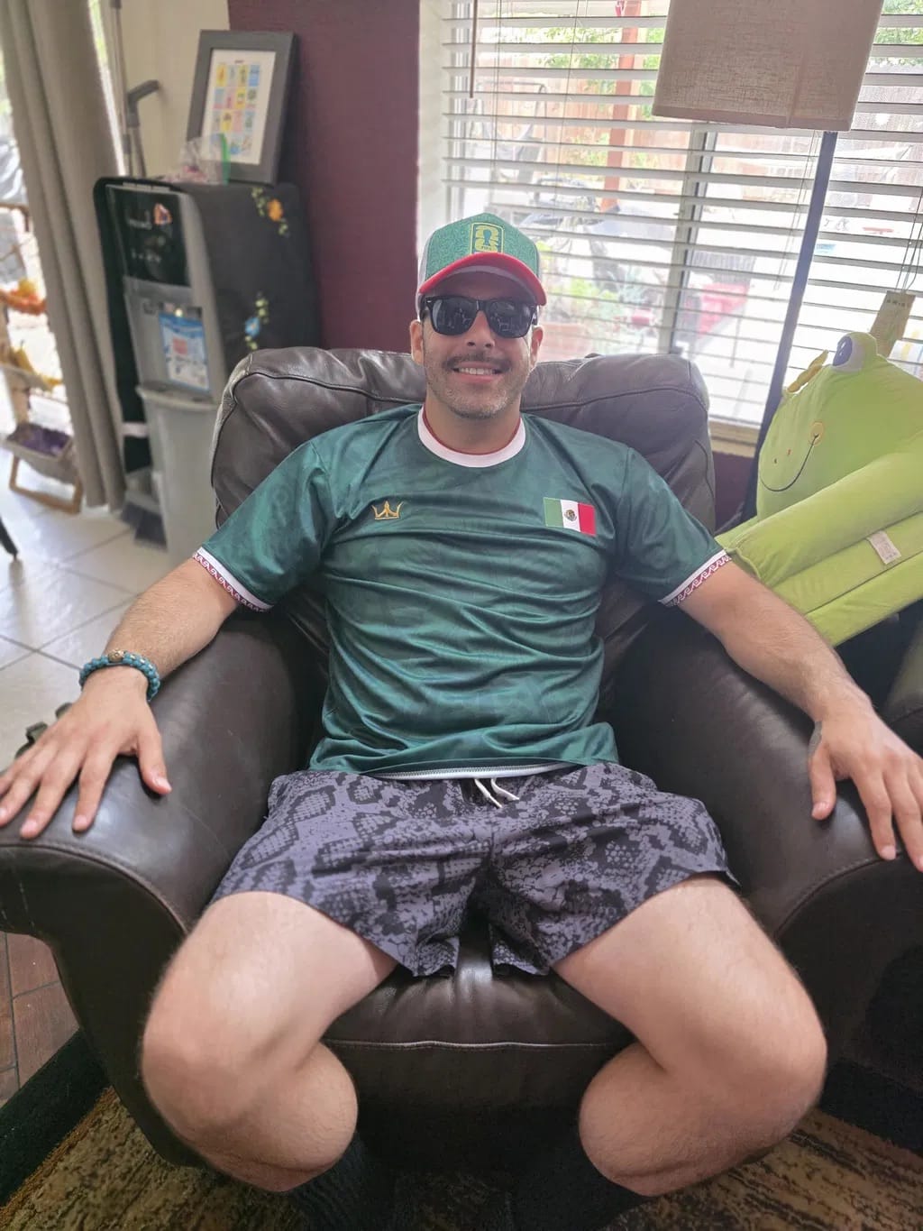 Customer photo review of Mexico Heritage Custom Football Jersey
