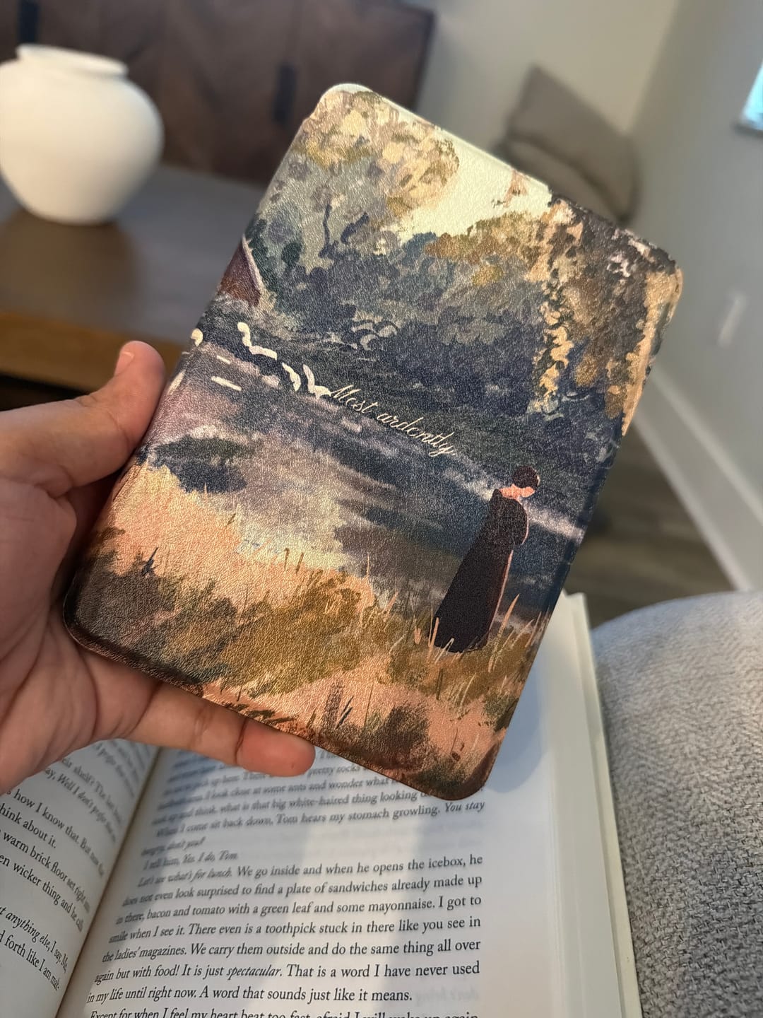 Customer photo review of Most Ardently - Kindle Case