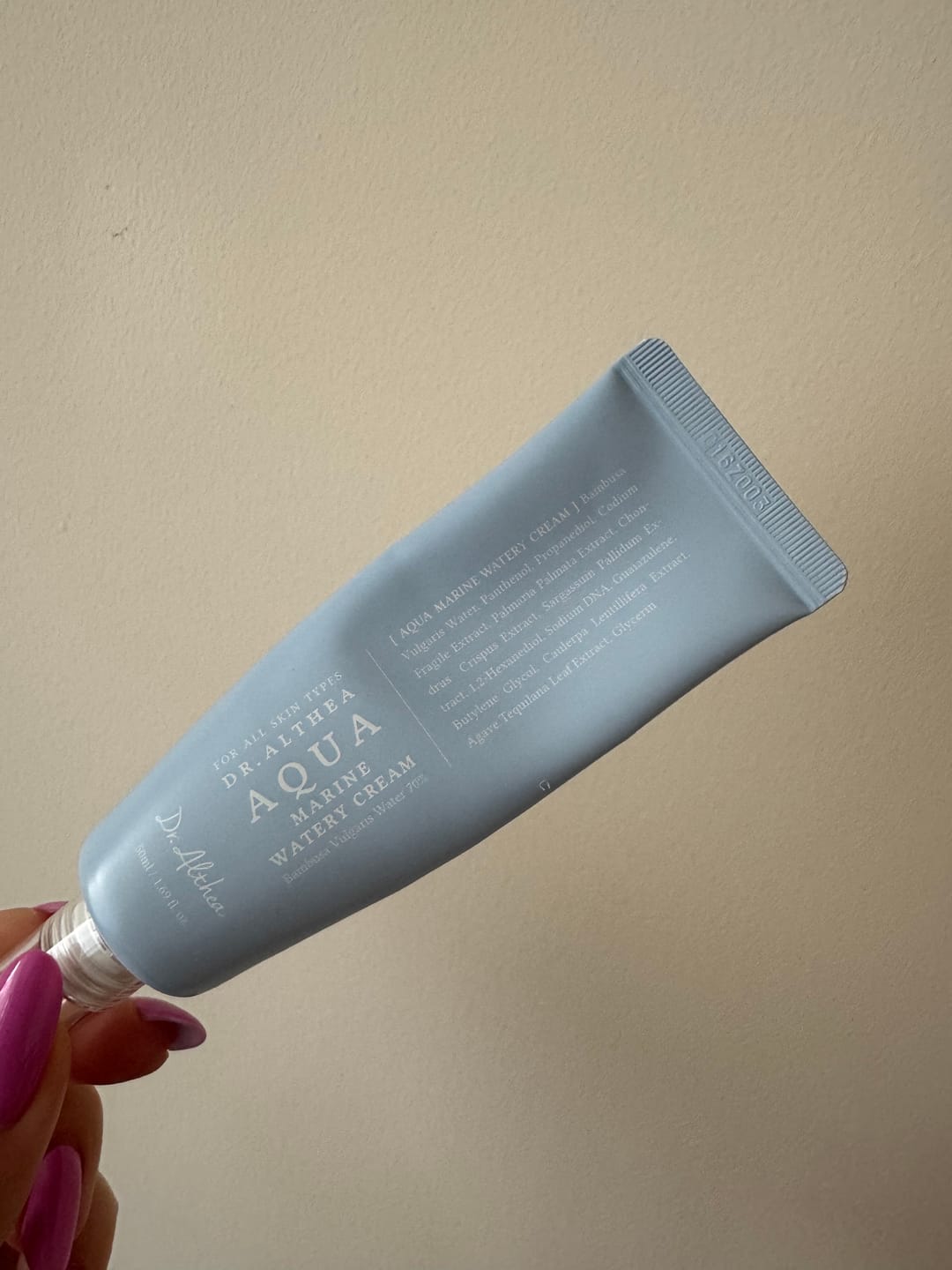 Customer photo review of Viegls mitrinošais krēms Dr. Althea Aqua Marine Watery Cream