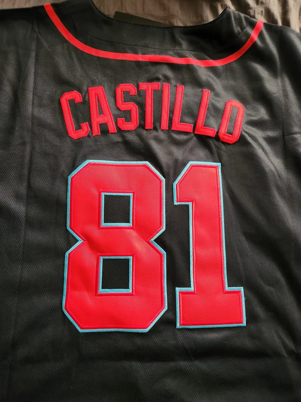 Customer photo review of Puerto Rico Heritage Custom Baseball Jersey