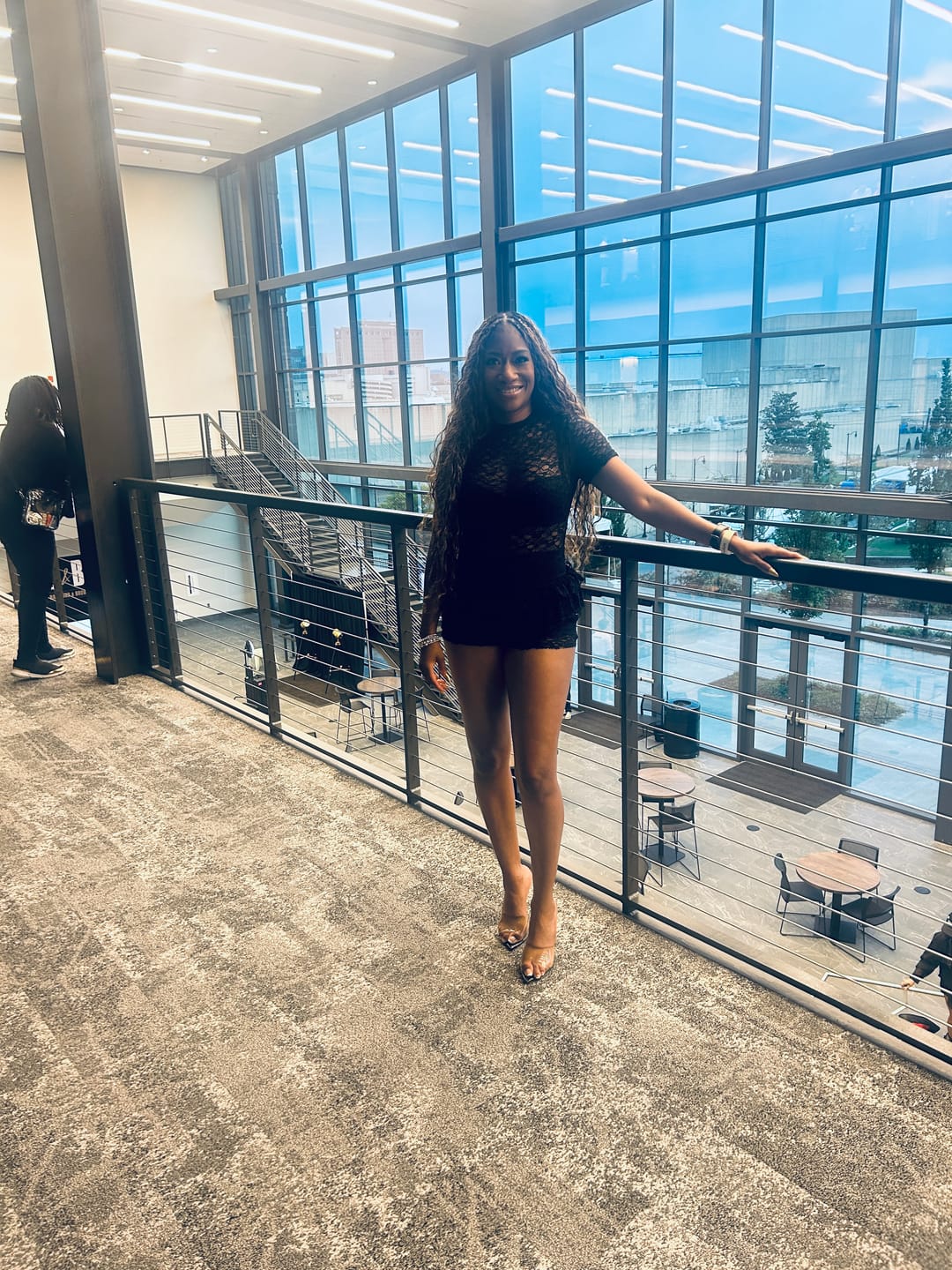 Customer photo review of Lace Ruffle Romper
