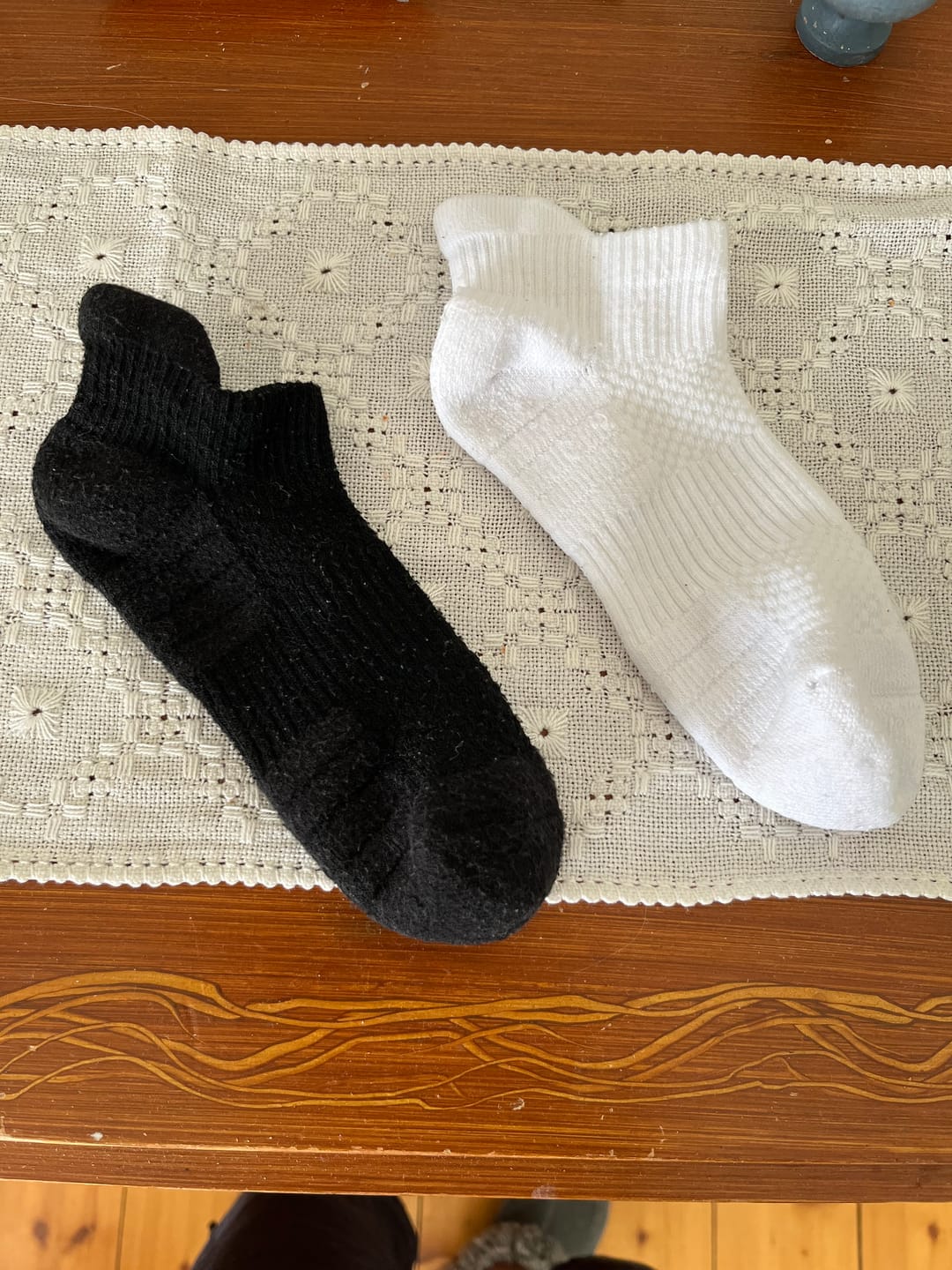 Customer photo review of Ankelstrumpor i bambu med mild kompression