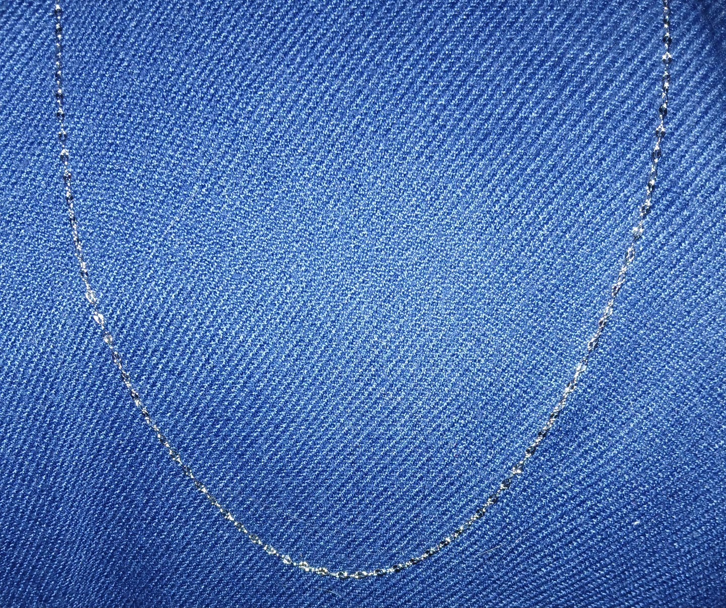 Customer photo review of Raegan 18k White Gold Plated Stacking Necklace Chain