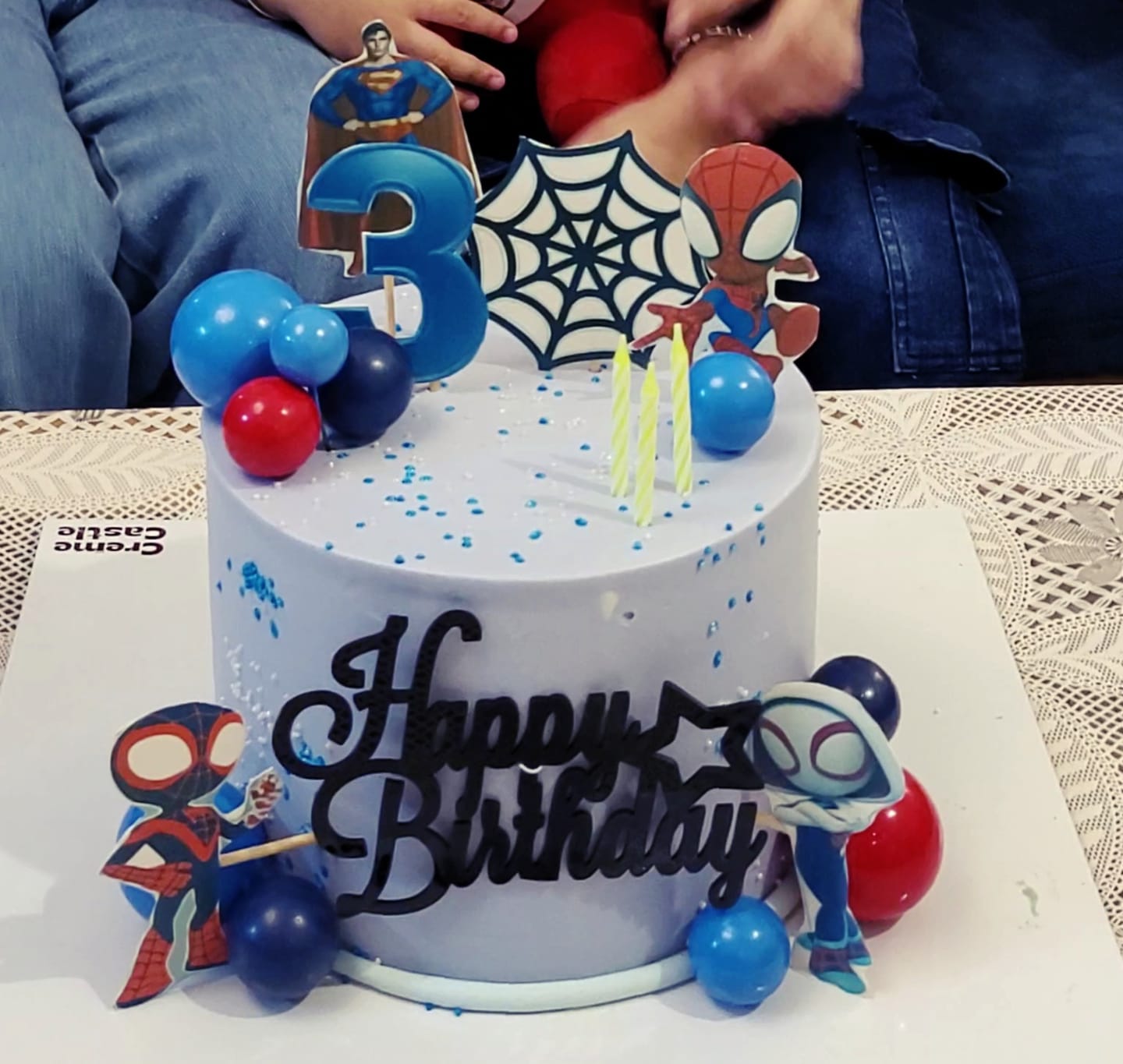 Customer photo review of Spiderman Kids Cake