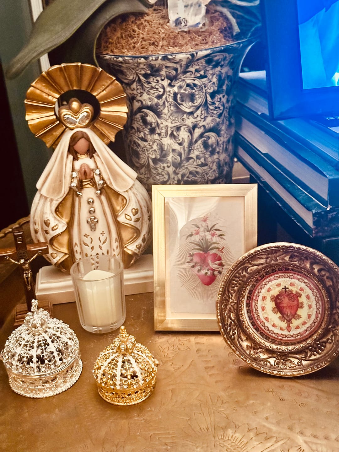 Customer photo review of New! Immaculate Heart of Mary – Framed Miniature – Catholic Keepsake