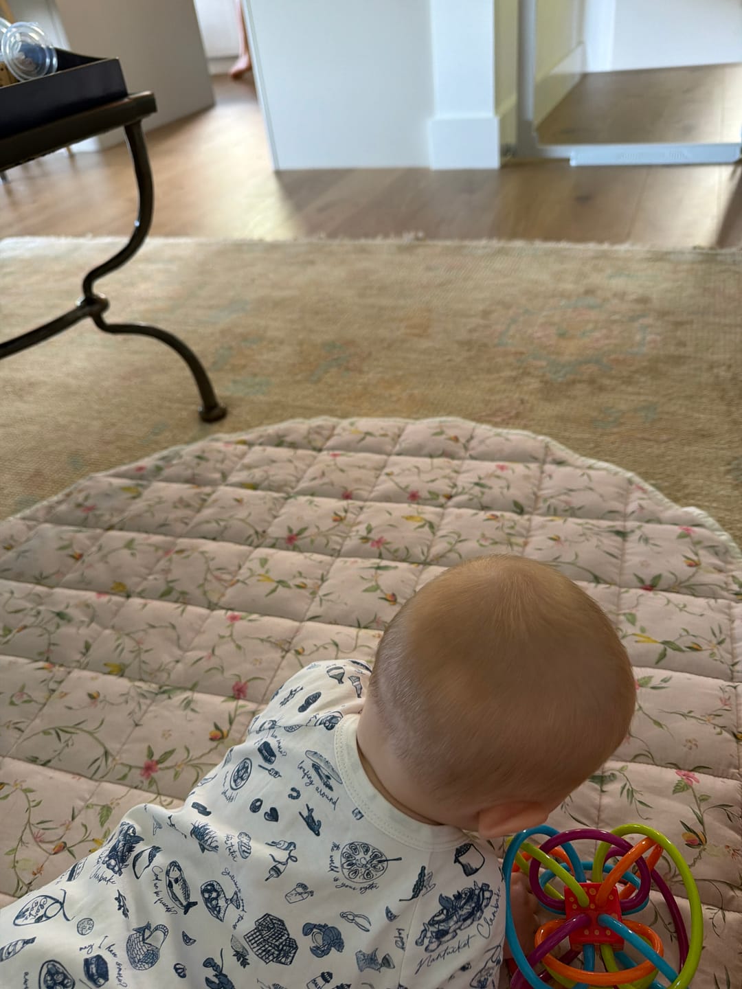 Customer photo review of Dreaming of Paradise Play Mat - Ivory