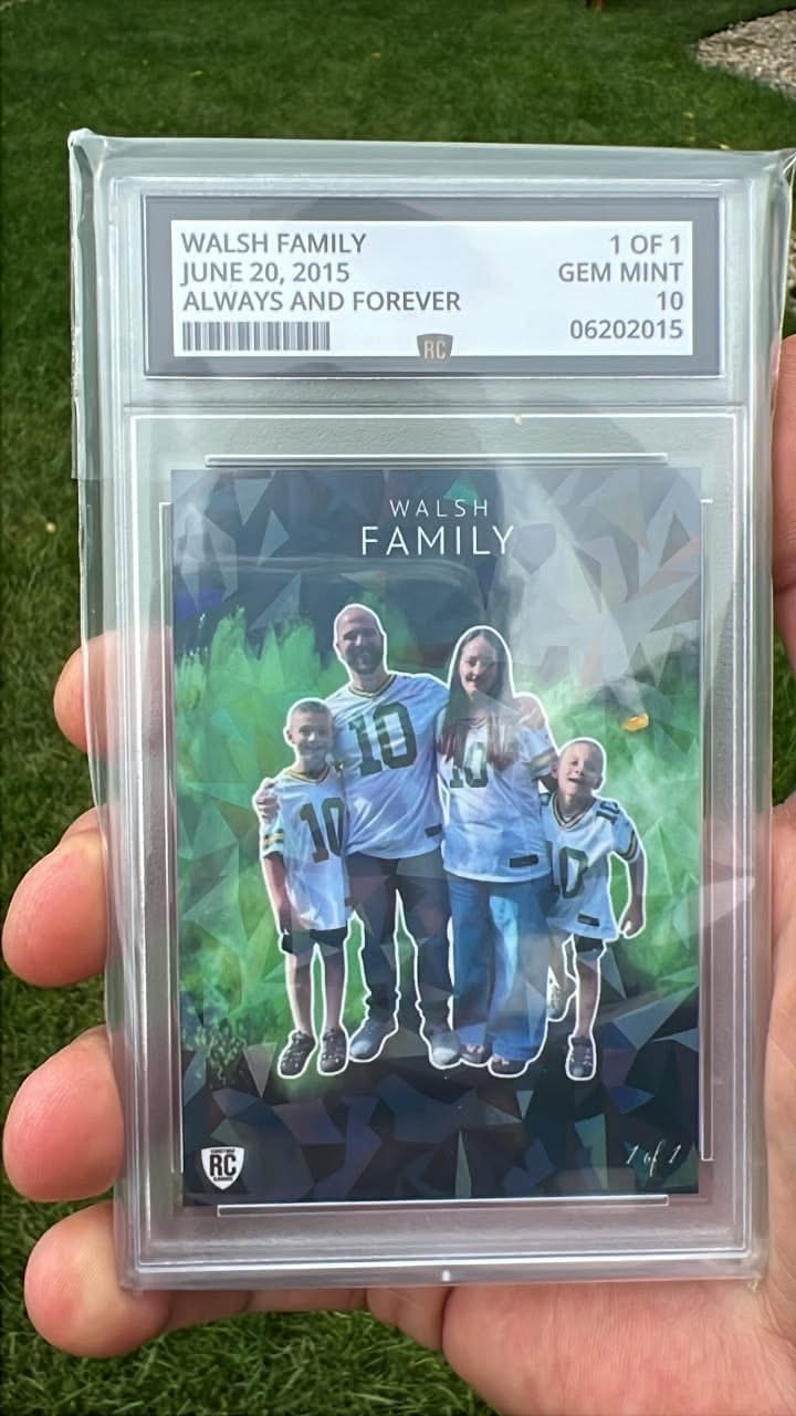 Customer photo review of Custom Graded Card
