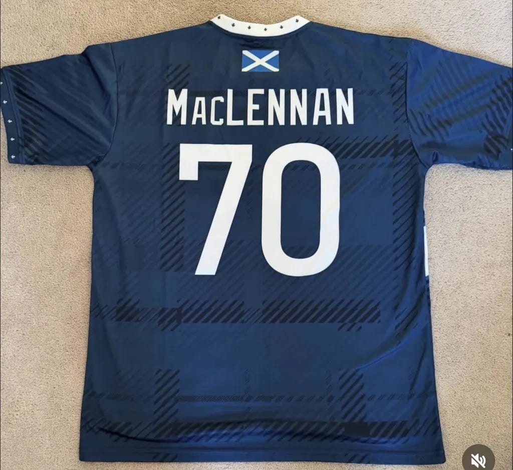Customer photo review of Scotland Heritage Custom Football Jersey