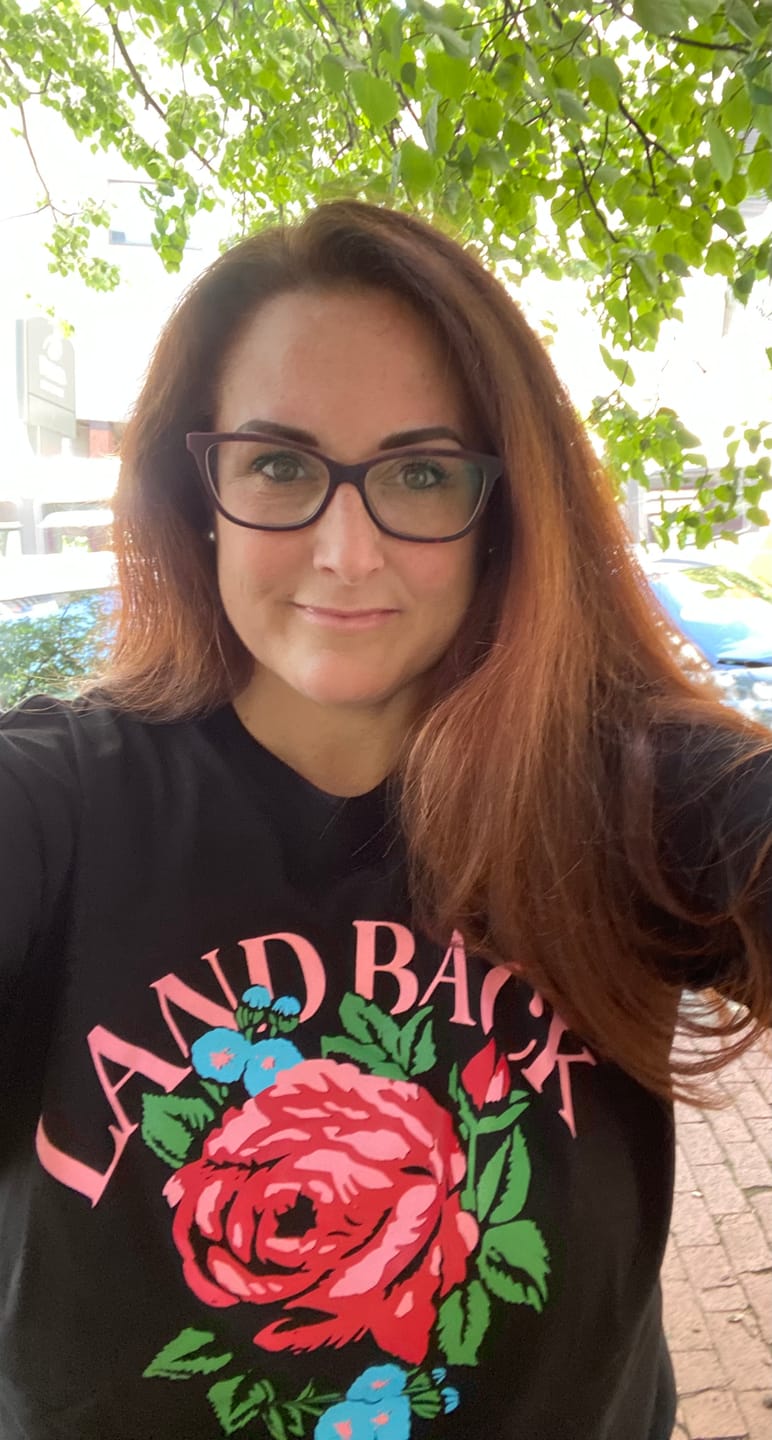 Customer photo review of Rose Land Back Tee