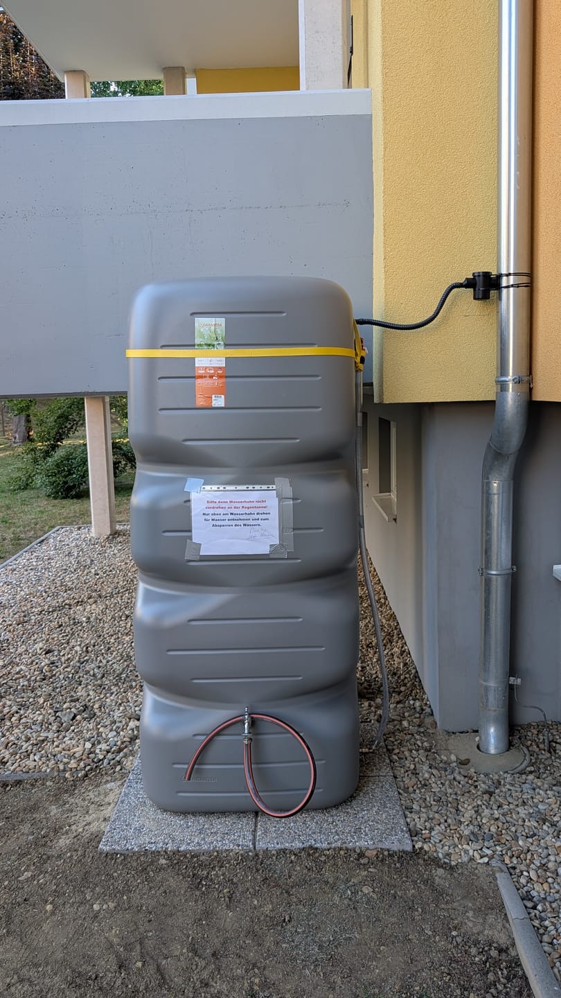 Customer photo review of Regensammler für effiziente Regenwassernutzung