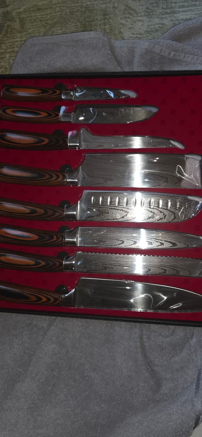 Customer photo review of Akarui Messerset Premium 8-teilig