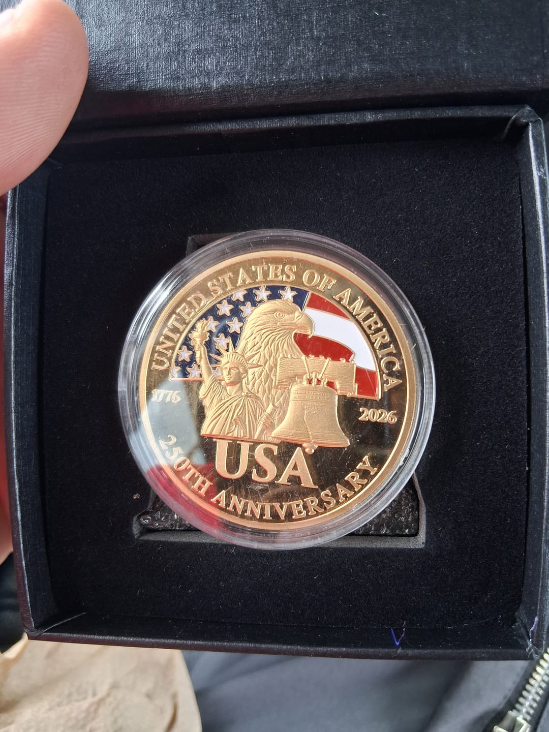 Customer photo review of Limited Edition 250th Gold Coin