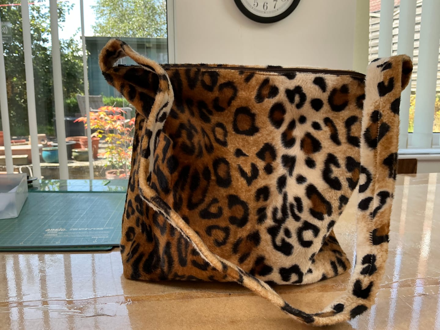 Customer photo review of Cheetah Print Velboa Fabric