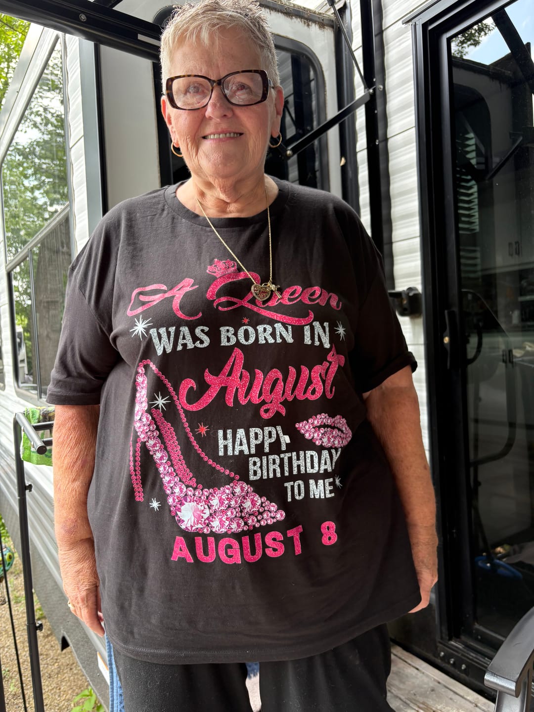 Customer photo review of 8TH AUGUST QUEEN UNISEX SHIRT